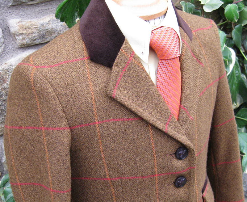 J 47 rusty brown tweed with red and  orange overcheck.jpg